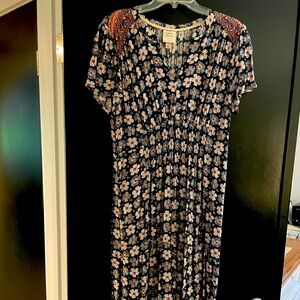 Multi colored floral midi.